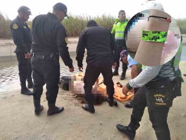 Conmoción en Sechura Hallan cadáver de mujer en canal de regadío.