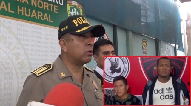 Detienen en Huaral a 2 sujetos acusados de extorsión