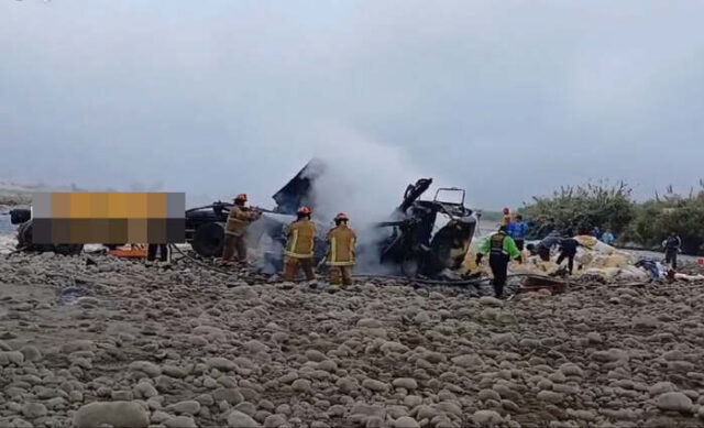 Fallece chofer tras despistarse y caer de puente en Cañete