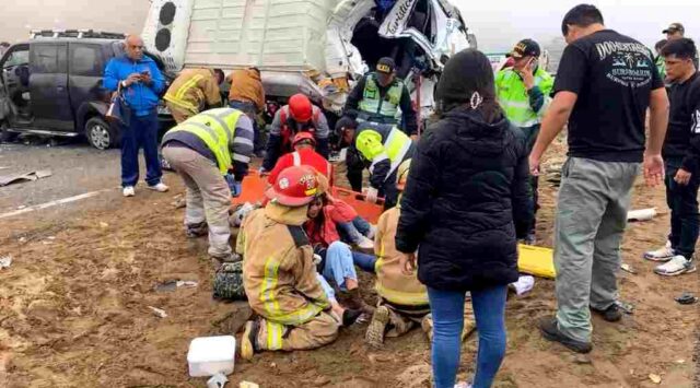 Trágico accidente en Pasamayo Dos muertos y varios heridos tras choque múltiple