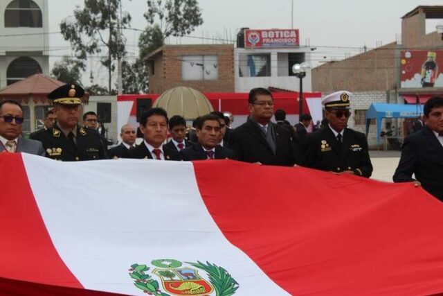 DISTRITO DE AUCALLAMA CELEBRA EL DÍA DE LA BANDERA