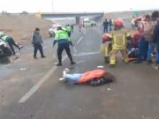 Fatal accidente de tránsito: Dos fallecidos y cuatro heridos en el ingreso a la variante de Pasamayo. Dos fallecidos y cuatro heridos en la curva ingreso a la variante de Pasamayo.