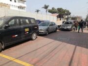 Frente a la Comisaría de Huaral: Boulevard Del Solar convertido en depósito de vehículos Frente a la Comisaría de Huaral Boulevard Del Solar convertido en depósito de vehículos
