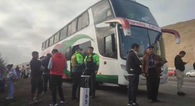 Dentro de bus interprovincial sujeto asesina a padre, madre e hijo en plena ruta