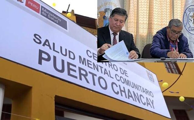 Firma de convenio garantiza la continuidad del Centro de Salud Mental en Chancay