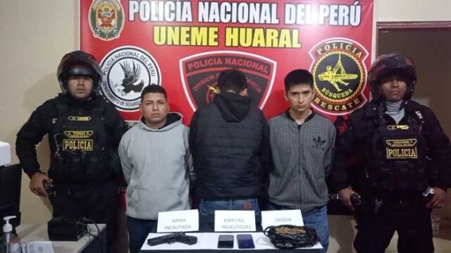 Policía de Huaral desarticula banda Los raqueteros de José Olaya.