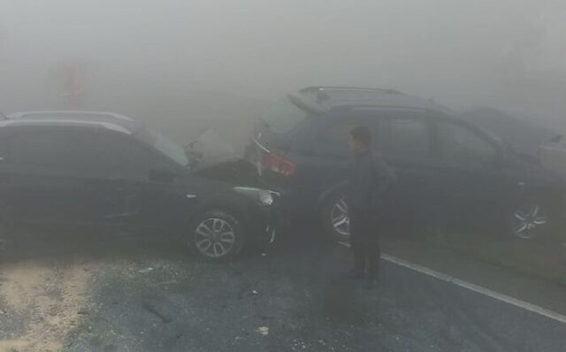 Accidente de tránsito deja 2 heridos en Variante de Pasamayo.