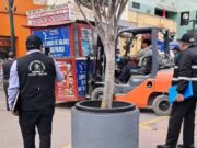 Retiran caseta informativa del Boulevard del Solar por falta de permiso. Retiran caseta informativa del Boulevard del Solar por falta de permiso.