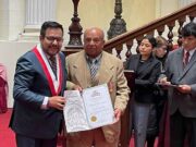 Conocido periodista deportivo huaralino Luis Matta Romero es premiado por el Congreso Conocido periodista deportivo huaralino Luis Matta Romero es premiado por el Congreso