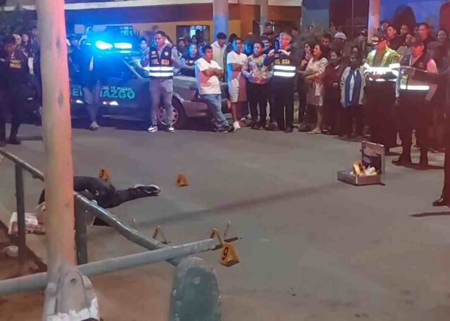 Acribillan de 11 balazos a joven en la calle Morales Bermúdez de Huaral