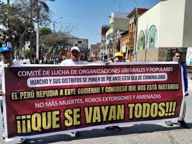 Huaura Organizaciones sociales, transportistas y empresarios se suman al paro nacional del 13 al 15 de noviembre