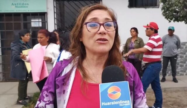 Luchadora social Judith Apolinar recibe el apoyo de todo el Frente de Defensa de Chancay