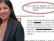 Solicitan vacancia de regidora de Aucallama Lizbeth Alfaro. Solicitan vacancia de regidora de Aucallama Lizbeth Alfaro.
