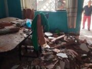 Techo de vivienda dañada por explosiones de empresa CREC 10 se cae en Peralvillo Techo de vivienda dañada por explosiones de empresa CREC 10 se cae en Peralvillo