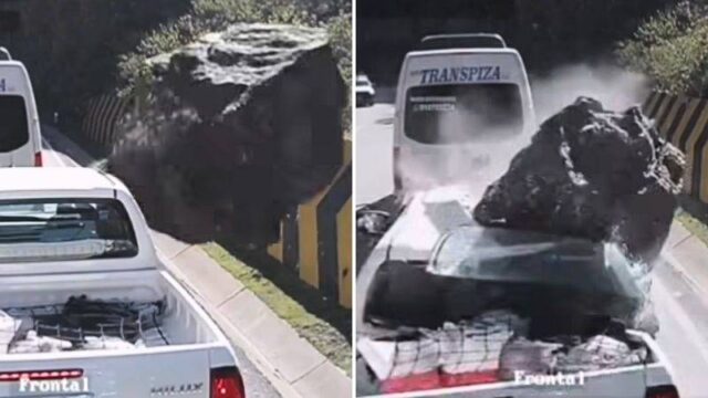 Tres fallecidos y un herido tras caída de roca sobre camioneta en Huarochirí.