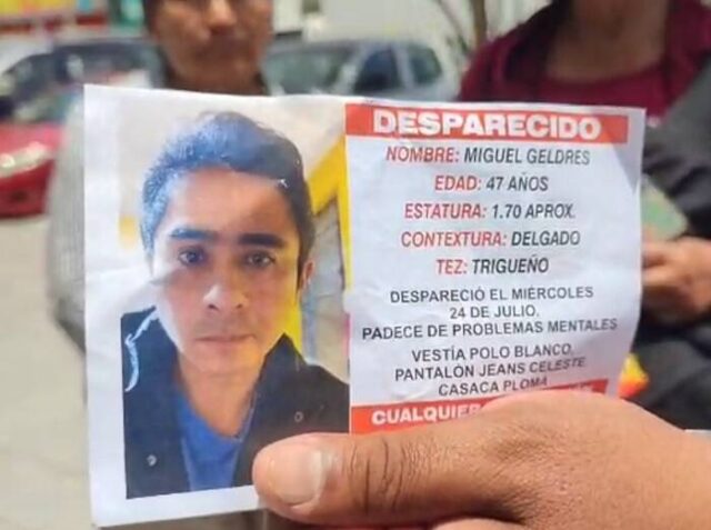 Familia busca en Chancay a hombre desaparecido desde hace 6 meses.