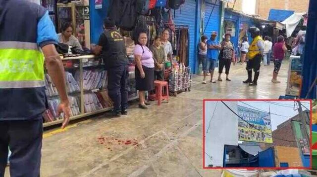 Un hombre herido tras asalto violento en el mercado Fonavi de Chancay.