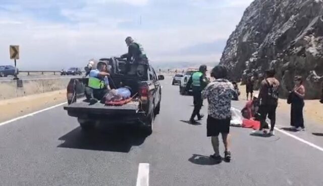 Accidente en la Curva del Diablo deja dos heridos graves en Aucallama.