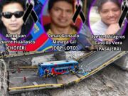 Aumentan a tres los fallecidos tras la caída de bus por colapso del puente Chancay. Aumentan a tres los fallecidos tras la caída de bus por colapso del puente Chancay.