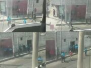 Batalla campal entre fiscalizadores y sujetos al parecer en estado etílico Batalla campal entre fiscalizadores y sujetos al parecer en estado etílico