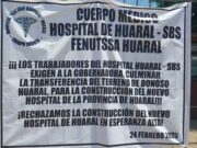 Cuerpo Médico de Huaral exige culminar transferencia de terreno en Donoso y rechaza construcción de hospital en Esperanza Alta. Cuerpo Médico de Huaral exige culminar transferencia de terreno en Donoso y rechaza construcción de hospital en Esperanza Alta.