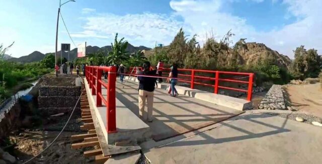 Inauguran nuevo puente carrozable en Pisquillo - Aucallama.