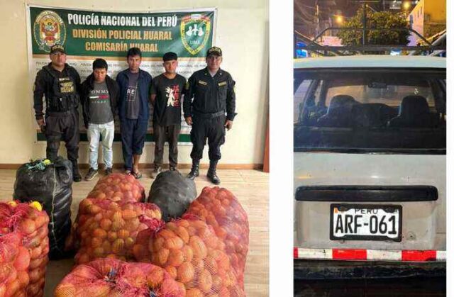 Intervención policial en Huaral por Hurto de Maracuyá