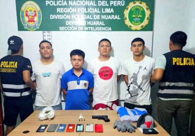 Policía de Huaral captura banda que asaltó a trabajadores de la Backus