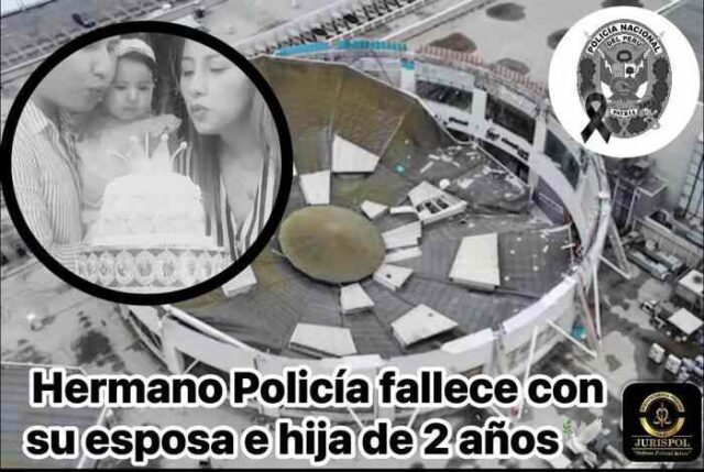 Tragedia en el Real Plaza muere policía, esposa y su hija tras colapso de techo