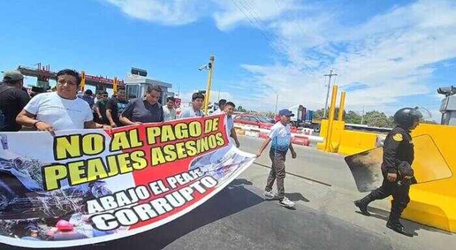 Transportistas exigen suspensión de cobro del peaje de Huacho y advierten radicalizar paro.