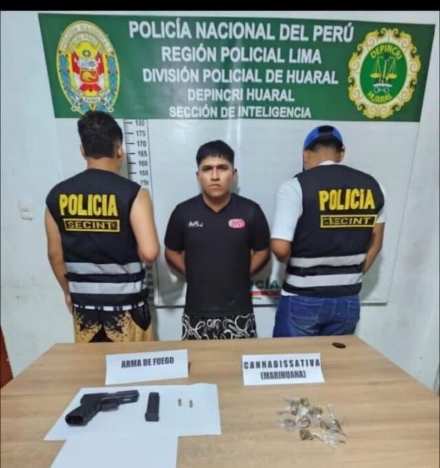 Capturan a presunto sicario integrante de “Los Chukis del Puerto” en Huaral.