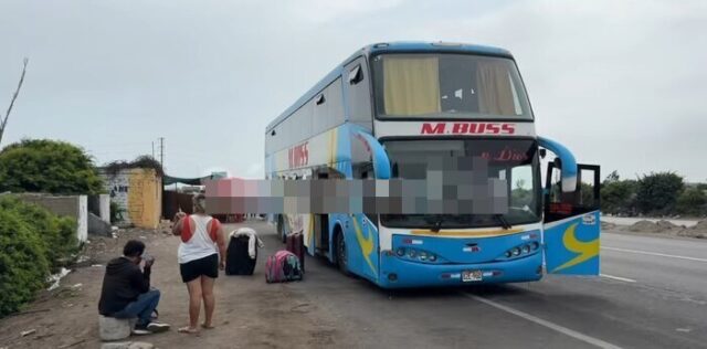 Extranjeros agreden a chofer de bus interprovincial y lo dejan varado en Aucallama