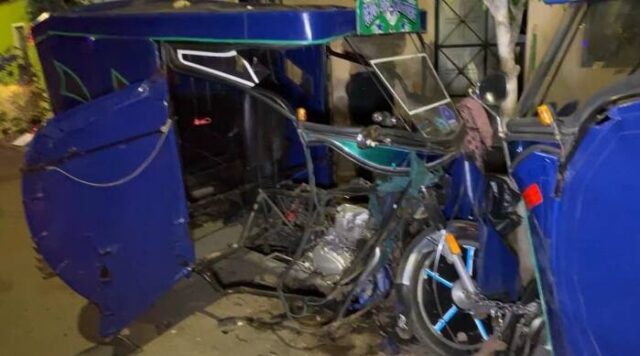 Huaral Detonan explosivo en mototaxi durante la madrugada