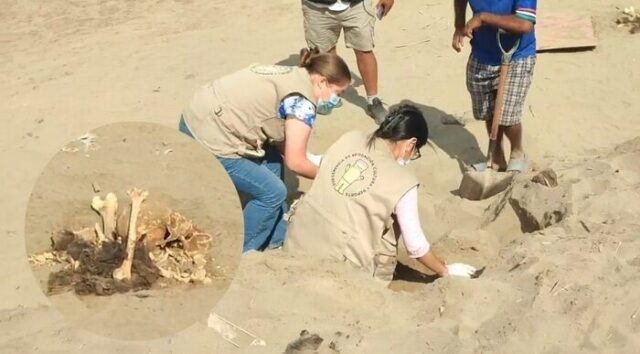 Huaral Hallan restos humanos y vestigios arqueológicos en Lomas de Pampa Libre.