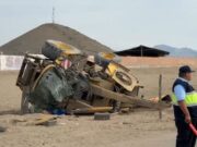 Joven conductor de maquinaria pesada fallece tras sufrir volcadura en Aucallama Joven conductor de maquinaria pesada fallece tras sufrir volcadura en Aucallama