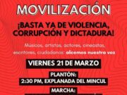 Marcha al Congreso este viernes 21 a las 5 pm contra la política a favor del crimen Marcha al Congreso este viernes 21 a las 5 pm contra la política a favor del crimen