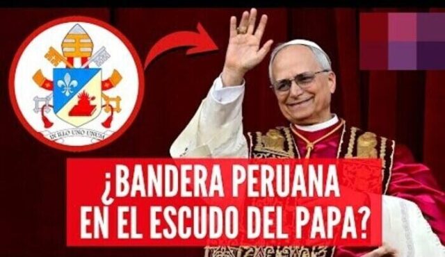 ¿Es cierto que el escudo del Papa León XIV tiene la bandera del Perú