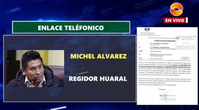 Regidor Alvarez afirma que conferencia de Gerente ha creado más dudas y extrañeza