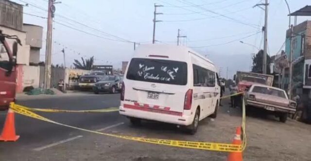 Huaral Balean a chofer de minivan en Aucallama.