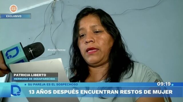 Huaral Patricia Liberto Salcedo sigue desaparecida y su historia revela un trágico antecedente familiar.