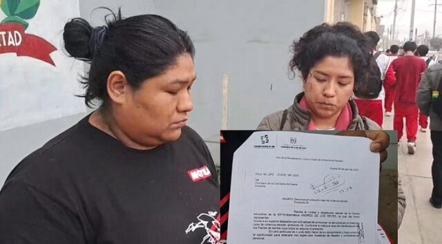 Padres expresan malestar por retorno de docente acusada de maltrato en colegio Andrés de los Reyes.