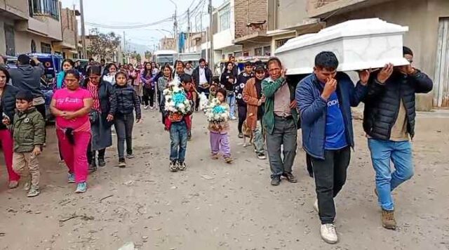 Doloroso último adiós a niño de 6 años que se ahogó en un canal de riego en Huaral