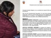 Huaral: Suspenden por seis meses a jueza de paz de Aucallama. Huaral Suspenden por seis meses a jueza de paz de Aucallama.