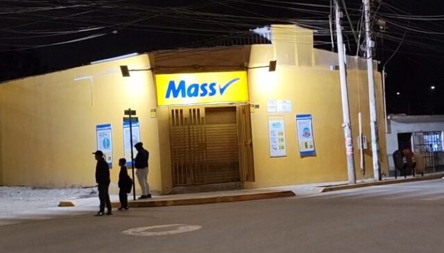 Huaral joven herida durante violento asalto a Tienda Mass en El Trébol