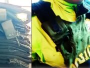 Policías de Chaclacayo denuncian que son obligados a usar chalecos antibalas con más de 30 años de antigüedad. Policías de Chaclacayo denuncian que son obligados a usar chalecos antibalas con más de 30 años de antigüedad.