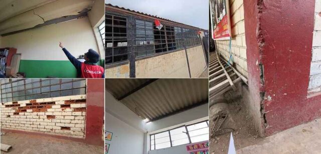 Alertan deficiencias en infraestructura y mobiliario de dos colegios de Hualmay en Huaura.