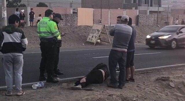 Motociclista queda grave luego de ser atropellado por camioneta en la Panamericana Norte
