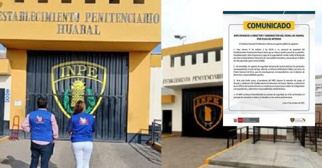 INPE confirma fuga de reo venezolano tras escalar pared de penal de Aucallama