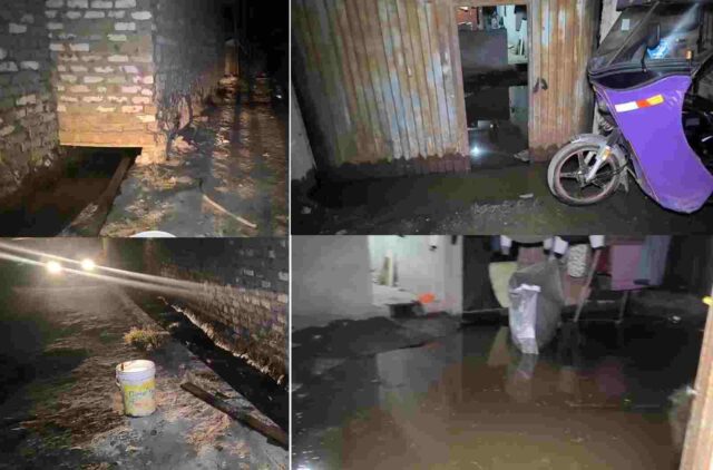 Huaral Tres viviendas inundadas por desbordamiento de canal de regadío en Los Granados