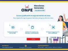 ONPE Recibe solicitudes de excusa para no ser miembro de mesa